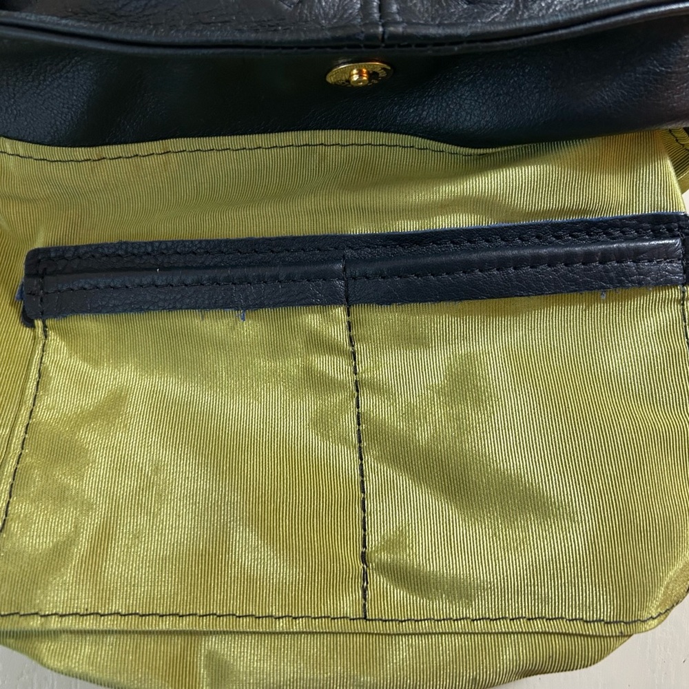 Blue Victoria Leather Co. crossbody/shoulder bag, made in USA - Picture 4 of 10